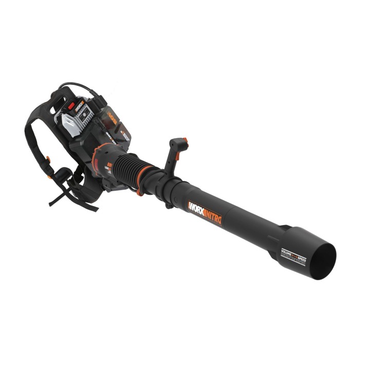 WORX WG572E battery backpack blower with 4 batteries 4.0 Ah and charger | Newgardenmac.com