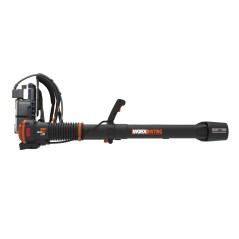 WORX WG572E battery backpack blower with 4 batteries 4.0 Ah and charger | Newgardenmac.com