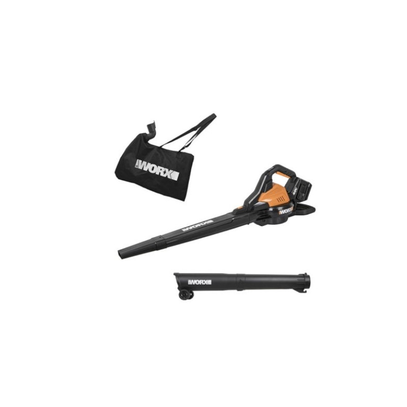 WORX WG583E aspirateur souffleur sans fil avec 2 batteries et chargeur