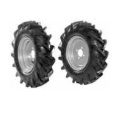 Pair of 4.00-8" tyred wheels with fixed disc NIBBI BRIK 5 S motor cultivator