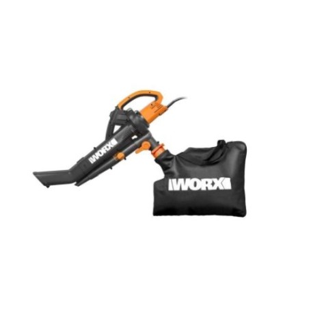 Soffiatore aspiratore trituratore elettrico WORX WG505E 3000W sacco raccolta 45L | Newgardenmac.com