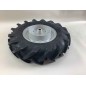 Pair of 4.00-8 tyred wheels with fixed disc for walking tractor NIBBI BRIK 1 BRIK 3