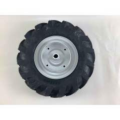 Pair of 4.00-8 tyred wheels with fixed disc for walking tractor NIBBI BRIK 1 BRIK 3 | Newgardenmac.com