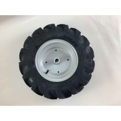 Pair of 4.00-8 tyred wheels with fixed disc for walking tractor NIBBI BRIK 1 BRIK 3 | Newgardenmac.com