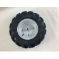 Pair of 4.00-8 tyred wheels with fixed disc for walking tractor NIBBI BRIK 1 BRIK 3