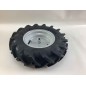 Paire de roues à pneus 4.00-8" avec disque fixe pour tracteur à pied NIBBI BRIK 1 BRIK 3