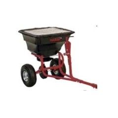 Epandeur d'engrais tractable sur roues pour tracteur de pelouse capacité 34kg | Newgardenmac.com