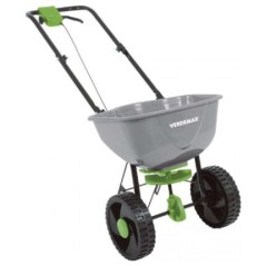 VERDEMAX professional pneumatic wheeled rotary fertiliser spreader 15 l | Newgardenmac.com