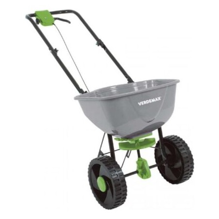 VERDEMAX épandeur d'engrais rotatif pneumatique professionnel à roues 15 l | Newgardenmac.com