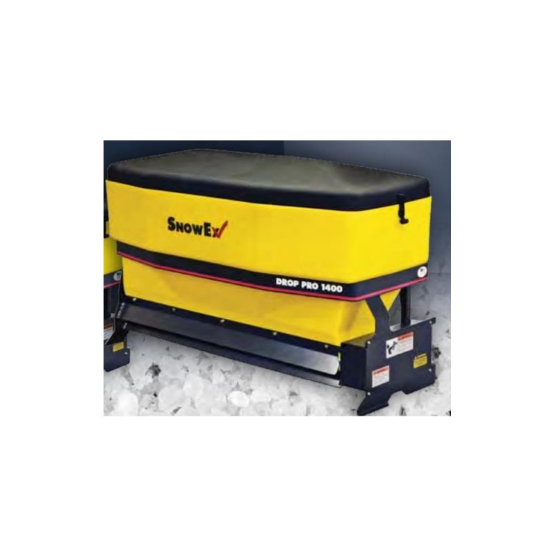 Epandeur de sel par gravité 12V SNOWEX SD1400 trémie 400lt distribution 1.2 mt