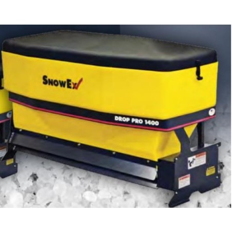 Gravity salt spreader 12V SNOWEX SD1400 hopper 400lt distribution 1.2 mt | Newgardenmac.com