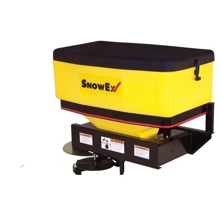 Gravity salt spreader 12V SNOWEX SD600-1 hopper 170lt distribution 9mt | Newgardenmac.com