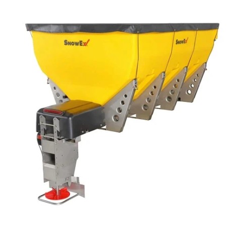 Salt Spreader SNOW-EX HELIXX 2.2YD 12V hopper 1700 lt distribution 2.5 m-12 m | Newgardenmac.com