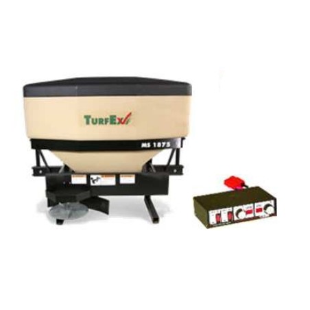 TURF-EX MS1875 12V electric hopper 250 lt hopper distribution up to 9m | Newgardenmac.com