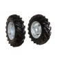 Pair of 6.5/80-15" tyred wheels with adjustable disc NIBBI MAK walking tractor