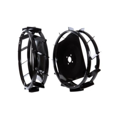 Pair of 480x100mm metal wheels for NIBBI KAM4 KAM5 walking tractor | Newgardenmac.com