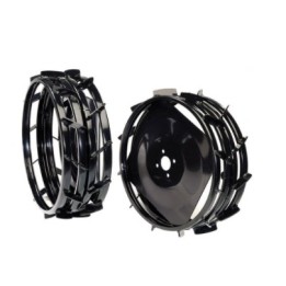 Par de ruedas de metal diámetro 410mm NIBBI mulcher anillo de ensanchamiento | Newgardenmac.com