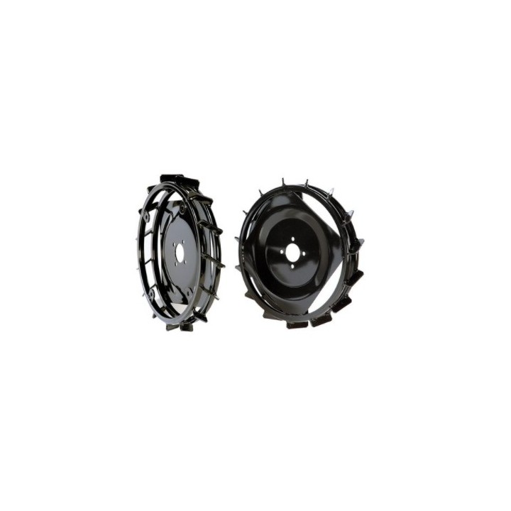 Paar Metallräder Durchmesser 410x60 mm für NIBBI Motorhacke 106 - 115 | Newgardenmac.com