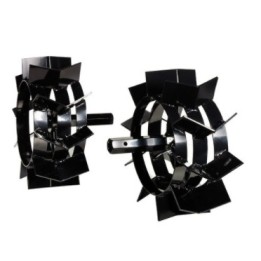 Paire de roues en métal pour motoculteur NIBBI ORIGINAL 118 218 | Newgardenmac.com
