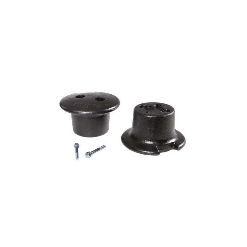 Pair of 15 Kg ballast weights for walking tractor NIBBI BRIK 3 - BRIK 5 S - KAM 4 - KAM 7