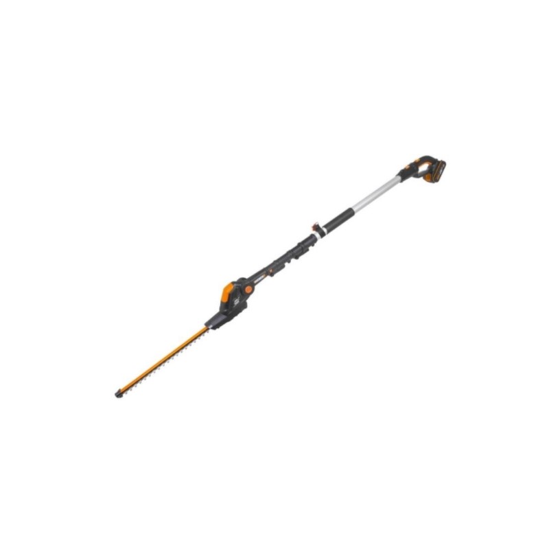 WORX WG252E cordless hedge trimmer with 20 V 2 Ah battery and charger included