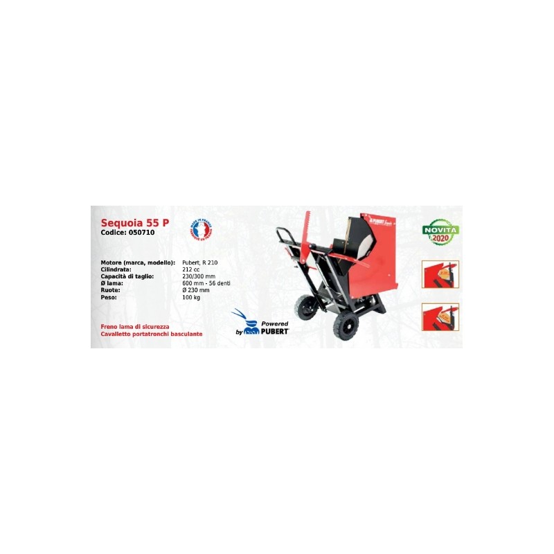 Petrol log cutter SEQUOIA 55 P PUBERT SERIES with R 210 212 cc engine