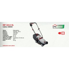 MAORI Elektro-Rasenmäher MP 3412 EL mit 230 Volt - 50 Hz Motor 1200 Watt | Newgardenmac.com