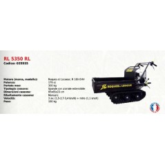 Raupendumper RL 5350 RL SERIE ROQUES ET LECOEUR mit R 180 OHV-Motor | Newgardenmac.com