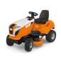 Tractor cortacésped de gasolina STIHL RT4097SX de 452 cc con corte de 95 cm, descarga lateral mecánica