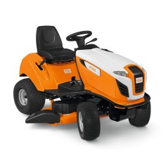 Tractor cortacésped de gasolina STIHL RT4112SZ de 635 cc con descarga lateral cortada de 110 cm