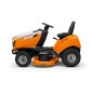 Tractor cortacésped de gasolina STIHL RT4112SZ de 635 cc con descarga lateral cortada de 110 cm