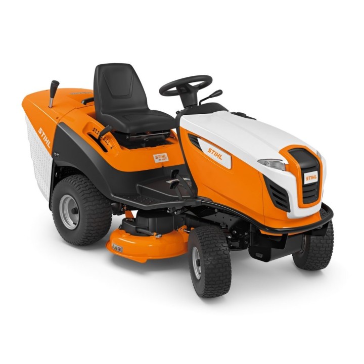 STIHL RT5097 452cc tracteur à gazon à essence 95 cm coupe 250 Lt panier automoteur | Newgardenmac.com
