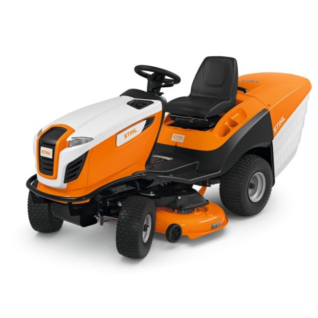 STIHL RT5112Z 635cc petrol lawn tractor cut 110cm basket 350Lt self-propelled | Newgardenmac.com