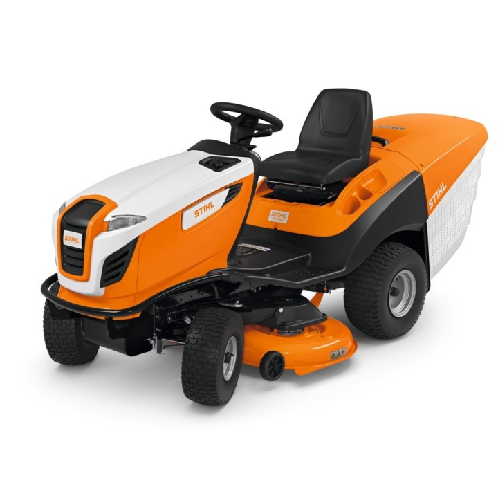 STIHL RT5112Z tractor cortacésped de gasolina de 635 cc cortado 110 cm cesta 350Lt autopropulsado | Newgardenmac.com