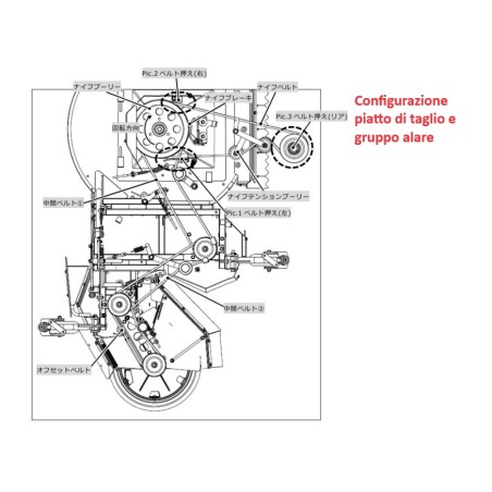 OREC RABBIT RMK180 inter-row tractor with Kawasaki engine cut from 162 to 177 cm