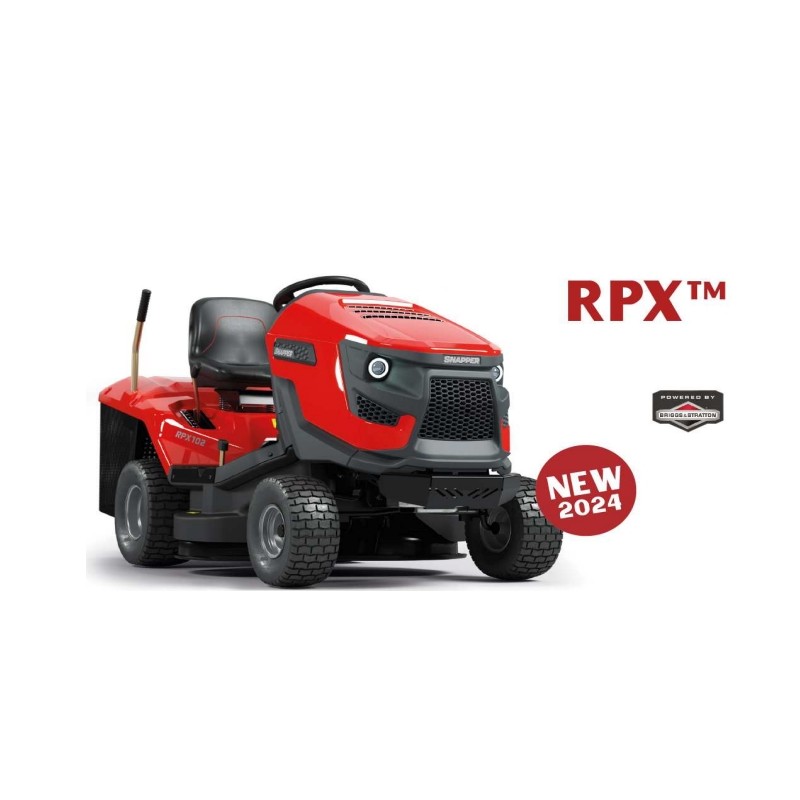 SNAPPER RPX92 lawn tractor with Briggs&Stratton 656cc engine, 92cm cut, 300L collection