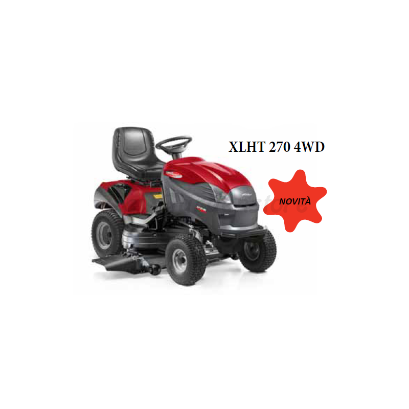 Lawn tractor mower CASTELGARDEN XLHT 270 4WD B&S 8270 724cc 118 cm