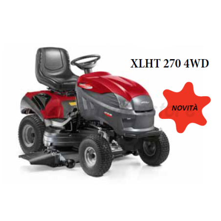 Lawn tractor mower CASTELGARDEN XLHT 270 4WD B&S 8270 724cc 118 cm | Newgardenmac.com