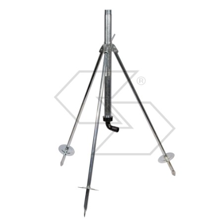 Treppiede in metallo zincato grande altezza da 640 a 1500mm tubo dotazione 25mm | Newgardenmac.com