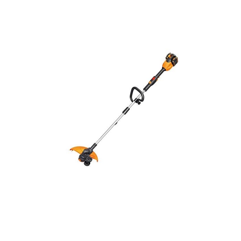 WORX WG184E 33 cm cordless trimmer with 2 x 2.0Ah batteries and dual charger