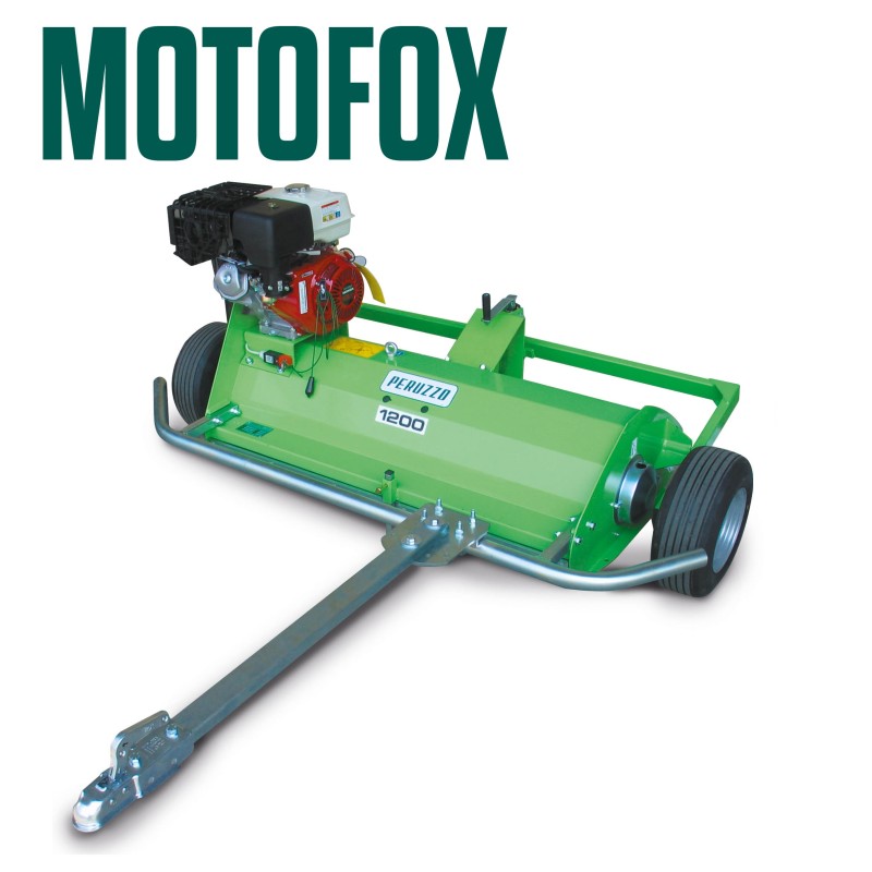 Faucheuse arrière PERUZZO MOTOFOX 1200-13HP moteur Briggs 80 lames