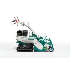 Self-propelled flail mower OREC HRC813 engine HONDA 389cc crawler working 80 cm | Newgardenmac.com