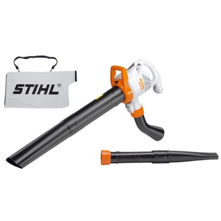 STIHL SHE71 230V electric vacuum shredder with grass collector capacity 45 L | Newgardenmac.com