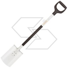 Bêche carrée FISKARS blanche - 131503 pour la terre du jardin et du potager 1019601 | Newgardenmac.com