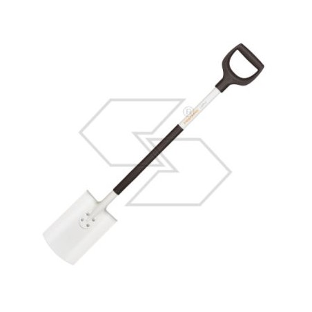 Bêche carrée FISKARS blanche - 131503 pour la terre du jardin et du potager 1019601 | Newgardenmac.com