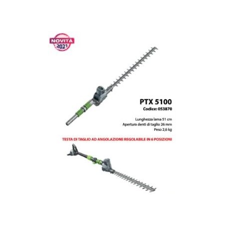 Hedge trimmer application for EGO PPX 1000 multitool blade length 51 cm | Newgardenmac.com