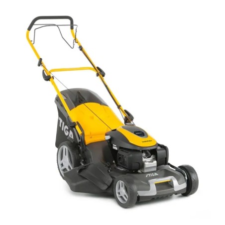 Spark-ignition mower STIGA Combi 55 SQ H self-propelled 201 cc cut 51 cm bag 70 L | Newgardenmac.com