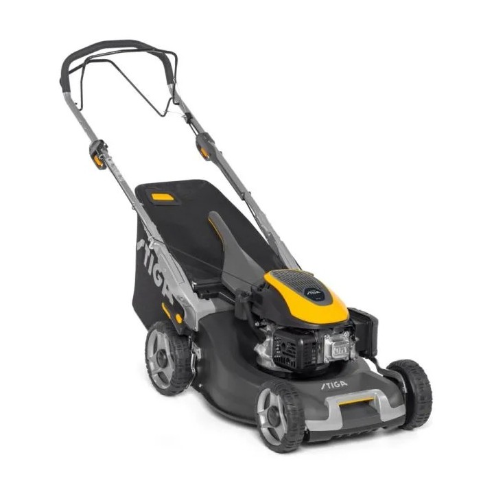 Spark-ignition mower STIGA Twinclip 950 S self-propelled 166 cc cut 48 cm bag 70 L | Newgardenmac.com