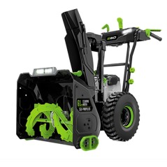 EGO SNT 2400 E battery-operated 56 Volt snow thrower with two-stage wheel drive | Newgardenmac.com