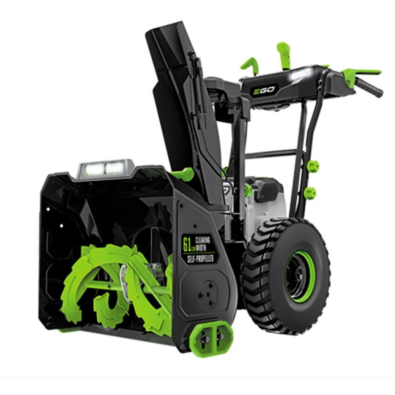 EGO SNT 2400 E battery-operated 56 Volt snow thrower with two-stage wheel drive